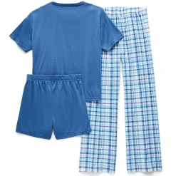 Sleep On It Little & Big Kid Girls Crew Neck Short Sleeve 3-pc. Pajama Set
