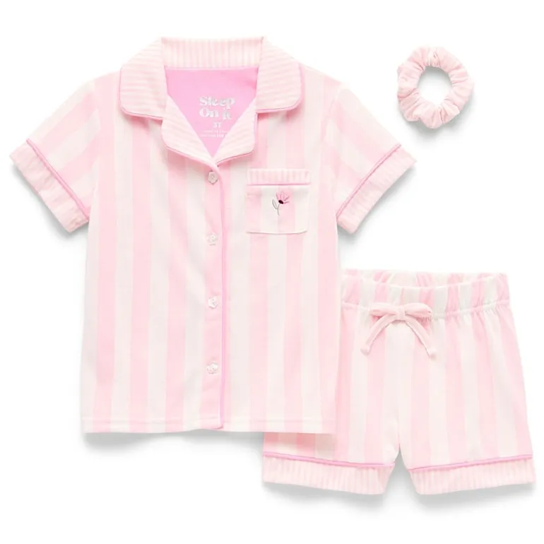 Sleep On It Toddler Girls Short Sleeve 2-pc. Pajama Sets