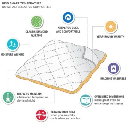 Sleep Philosophy Down Alternative Comforter With HeiQ Treatment