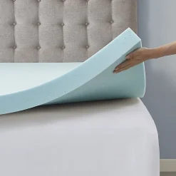 Sleep Philosophy Hypoallergenic 3" Cooling Gel Memory Foam Mattress Topper with Removable Cooling Cover
