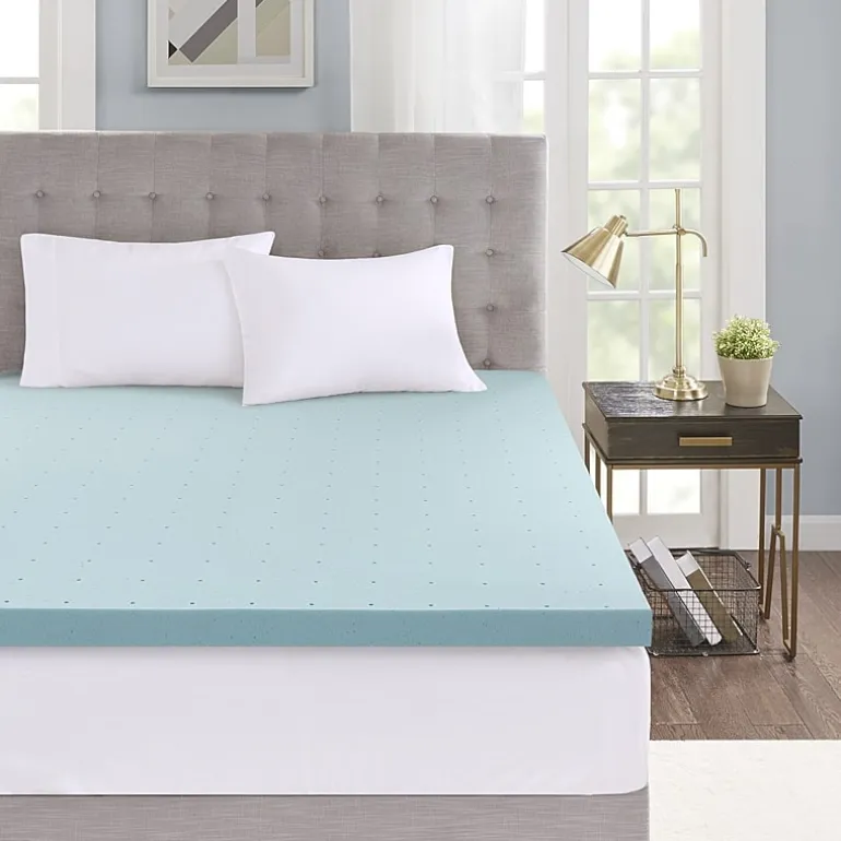 Sleep Philosophy Hypoallergenic 3" Cooling Gel Memory Foam Mattress Topper with Removable Cooling Cover
