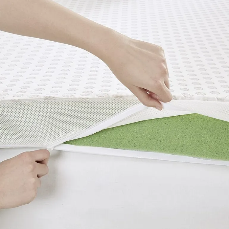 Sleep Philosophy Hypoallergenic 3" Cooling Gel Memory Foam Mattress Topper with Removable Cooling Cover