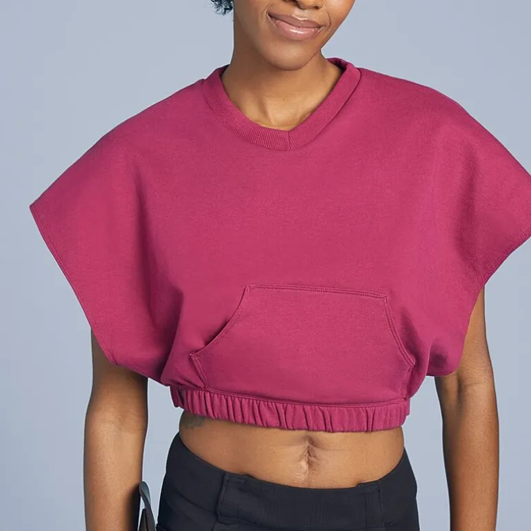 Slick Chicks Women’s Adaptive Short Sleeve V-neck Lounge Top
