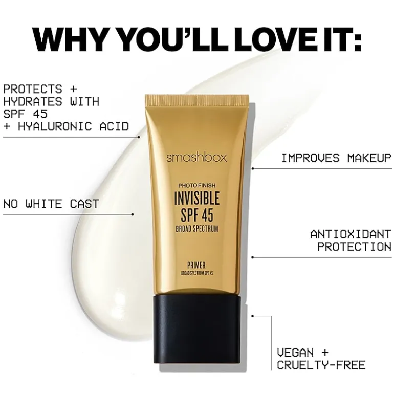 Smashbox Photo Finish Invisible SPF 45 Sun Protection Primer – 10 ml