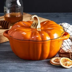 Smith & Clark Cast Iron Pumpkin Harvest 2-qt. Dutch Oven