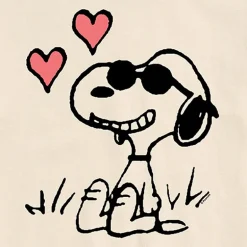 Snoopy Sunglasses Tee Womens Juniors Crew Neck Short Sleeve Regular Fit Peanuts Graphic T-Shirt