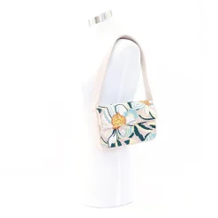 SOL and MER Beaded Floral Baguette Shoulder Bag
