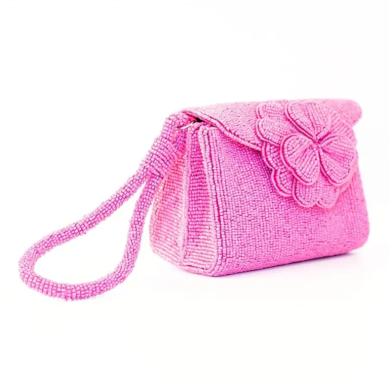 SOL and MER Beaded Floral Womens Wallet