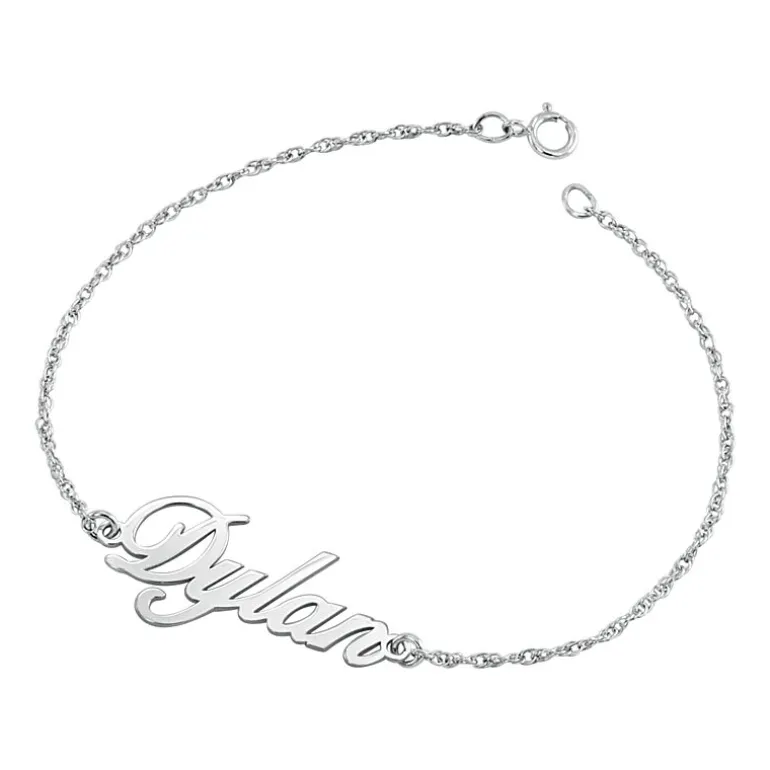 Solid 7.25 Inch Rope Chain Gold Bracelet