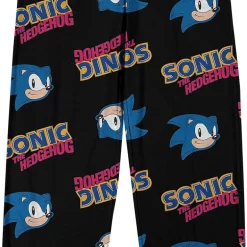 Sonic The Hedgehog Mens Fleece 1 Pair Pajama Pants
