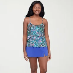 Sonnet Shores Womens Dots Tankini Swimsuit Top