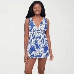 Sonnet Shores Womens Leaf Swim Dress