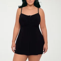 Sonnet Shores Womens Plus Swim Dress