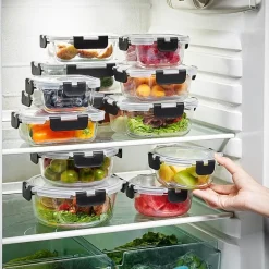 Sorbus Glass Food Airtight Storage With Lids 24-pc. Food Container