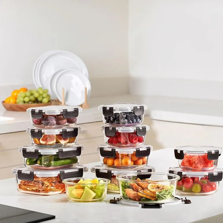 Sorbus Glass Food Airtight Storage With Lids 24-pc. Food Container