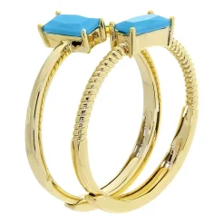 Sparkle Allure Birthstone Womens Red Cubic Zirconia 14K Gold Over Brass Ring Set