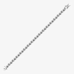 Sparkle Allure Diamond Accent Pure Silver Over Bronze 7.25 Inch Tennis Bracelet