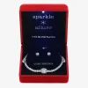 Sparkle Allure Light Up Box Womens Cubic Zirconia Pure Silver Over Brass Oval 2-pc. Jewelry Set