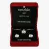 Sparkle Allure Womens Cubic Zirconia Pure Silver Over Brass Round 2-pc. Jewelry Set