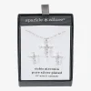 Sparkle Allure Womens Cubic Zirconia Pure Silver Over Brass Cross 2-pc. Jewelry Set