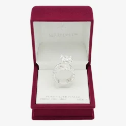 Sparkle Allure Womens Cubic Zirconia Pure Silver Over Brass Ring Set