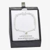 Sparkle Allure Womens Cubic Zirconia Pure Silver Over Brass Butterfly 6 3/4 Inch Tennis Bracelet