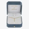 Sparkle Allure Womens 14K Gold Over Brass 16 Inch Y Necklace