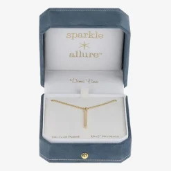 Sparkle Allure Womens 14K Gold Over Brass 16 Inch Y Necklace