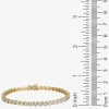 Sparkle Allure Womens Natural White Diamond Accent 7.25 Inch Tennis Bracelet