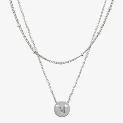 Sparkle Allure Womens Pure Silver Over Brass Necklace Set