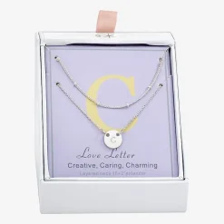 Sparkle Allure Womens Pure Silver Over Brass Necklace Set