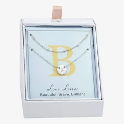 Sparkle Allure Womens Pure Silver Over Brass Necklace Set