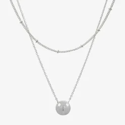 Sparkle Allure Womens Pure Silver Over Brass Necklace Set