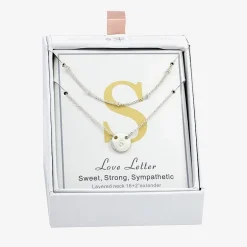 Sparkle Allure Womens Pure Silver Over Brass Necklace Set