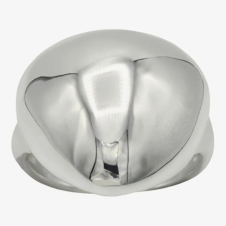 Sparkle Allure Womens Pure Silver Over Brass Dome Cocktail Ring