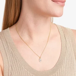 Sparkle Allure Womens White Diamond Accent Pure Silver Over Bronze Dog Tag 18 Inch Pendant Necklace