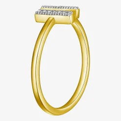 Sparkle Allure Womens White Diamond Accent Bar Bypass  Band