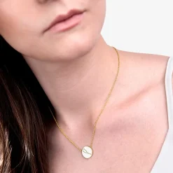 Sparkle Allure Zodiac Coin Womens Crystal 14K Gold Over Brass Round 16 Inch Pendant Necklace