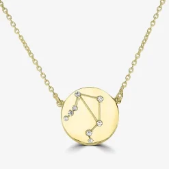 Sparkle Allure Zodiac Coin Womens Crystal 14K Gold Over Brass Round 16 Inch Pendant Necklace