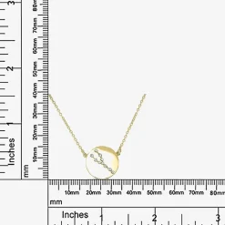 Sparkle Allure Zodiac Coin Womens Crystal 14K Gold Over Brass Round 16 Inch Pendant Necklace