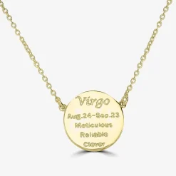 Sparkle Allure Zodiac Coin Womens Crystal 14K Gold Over Brass Round 16 Inch Pendant Necklace