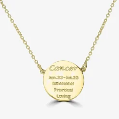 Sparkle Allure Zodiac Coin Womens Crystal 14K Gold Over Brass Round 16 Inch Pendant Necklace