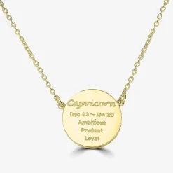 Sparkle Allure Zodiac Coin Womens Crystal 14K Gold Over Brass Round 16 Inch Pendant Necklace