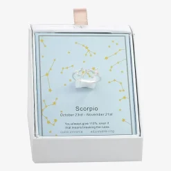 Sparkle Allure Zodiac Womens Cubic Zirconia Pure Silver Over Brass Band