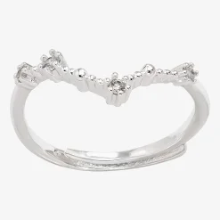 Sparkle Allure Zodiac Womens Cubic Zirconia Pure Silver Over Brass Band