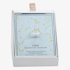 Sparkle Allure Zodiac Womens Cubic Zirconia Pure Silver Over Brass Band