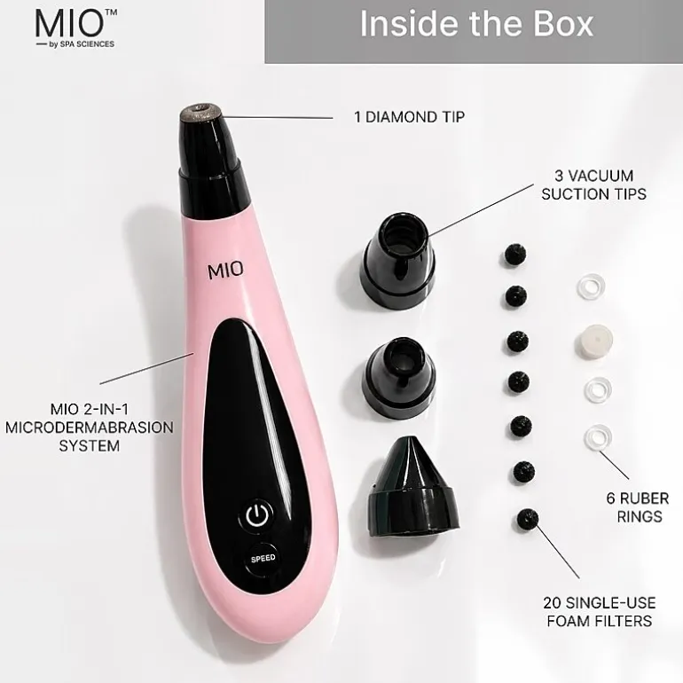 Spa Sciences Mio Microdermabrasion And Pore Extraction Skin Resurfacing System