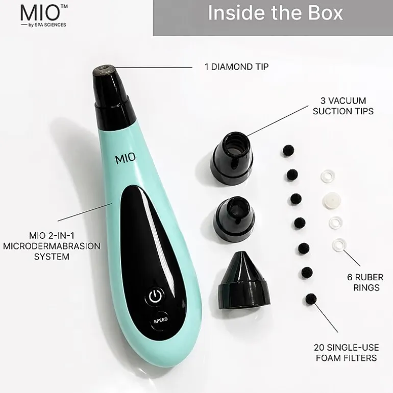 Spa Sciences Mio Microdermabrasion And Pore Extraction Skin Resurfacing System