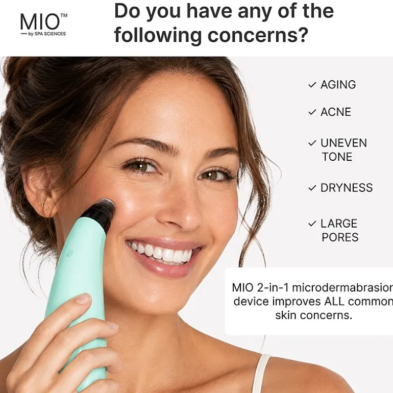 Spa Sciences Mio Microdermabrasion And Pore Extraction Skin Resurfacing System