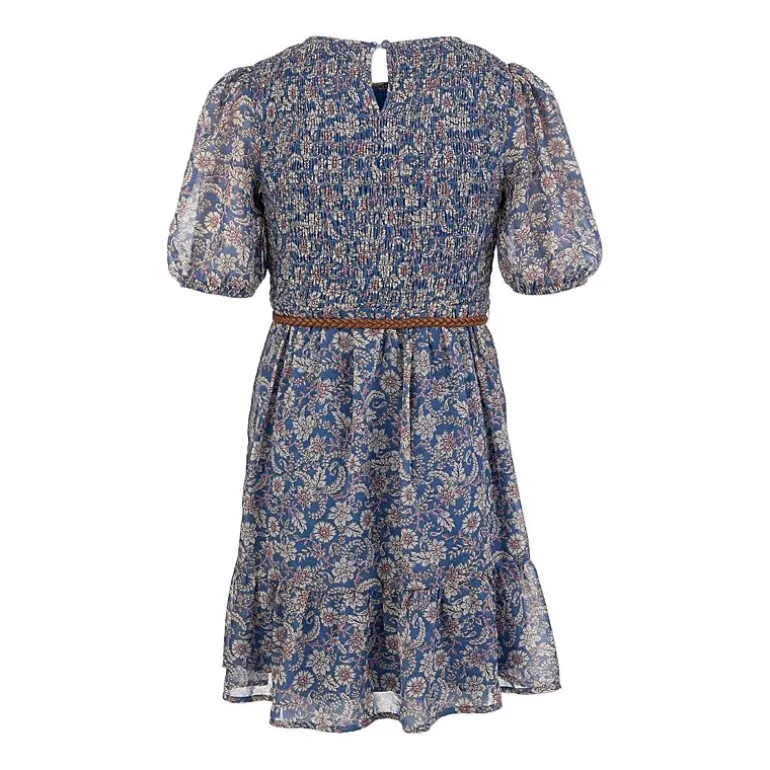 Speechless Big Kid Girls Elbow Sleeve Puffed A-Line Dress